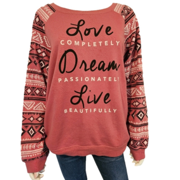 Wound Up Tops - Wound Up Long Sleeve Pullover Graphic Sweatshirt Size XXL (19)